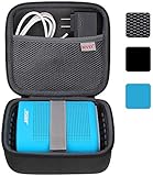 BOVKE for Soundlink Color II/UE ROLL 360 Wireless Speaker Hard EVA Shockproof Carrying Case Storage Travel Case Bag Protective Pouch Box, Black