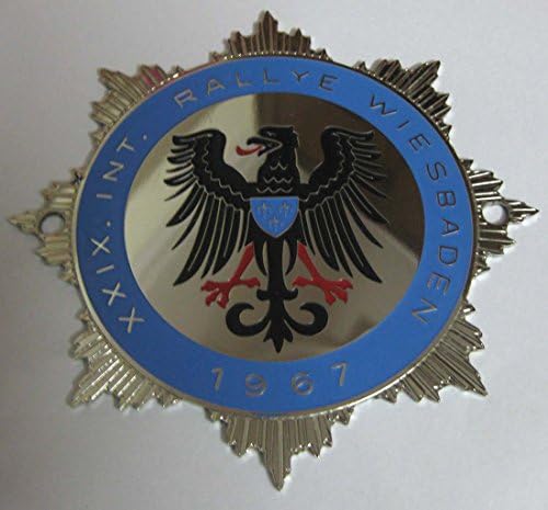 Autogrillbadges Car Grill Badges Automotive XXIX Int Rallye Wiesbaden Emblem and Badges