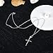 Onairmall 925 Sterling Silver Cross Necklace for Women Girls Infinity Cross Smiple Chic Necklace Pendant