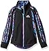 adidas Little Girls' Toddler Track Jacket, Black/Green, 2T