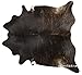 ecowhides 100% Genuine Brazilian Cowhide Rug - Dark Brindle - Luxury Cowskin Cow Hide Leather Area Rug Home Decor, (XXL) 8 x 7 ft
