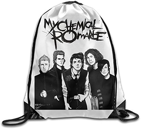 Nngogoing My Love Chemical Romance Drawstring Backpack Sack Bag Travel Bag
