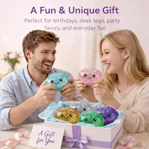SLEEPHEAD® Glitter Dumpling Squishies Mystery Box Squeeze Toy, Squishy Dumpling Fidget Toys for Adults, Stress Relief Sensory Toy