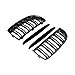 Pair Euro Front Hood Kidney Grille Compatible with E90 323i 325xi 330i 328i 328xi 335i 335xi Pre-Facelift (Double Line, Glossy Black)