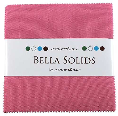 Bella Solids 30s Pink Moda Charm Pack By Moda Fabrics; 42-5