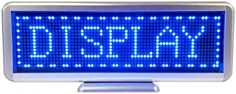 Programmable Scrolling SMD Dot Matrix LED Mini Advertisement Display (16x64 pixels, 3.0 pitch) Blue