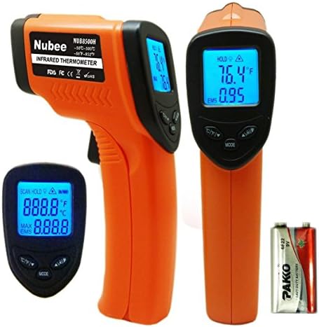 Nubee Temperature Gun Non-contact Infrared Thermometer MAX Display & EMS Adjustable