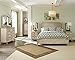 Ashley Furniture Signature Design - Demarlos Nightstand - 3 Drawers with Pull Out Tray - Parchment White