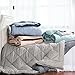Bedsure Designs Reversible Down Alternative Comforter with Corner Ties, Twin - Mint/Tan