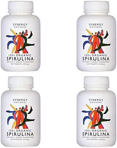 (4 PACK) - Synergy Natural - Org Spirulina SYN-BSO200T | 200's | 4 PACK BUNDLE