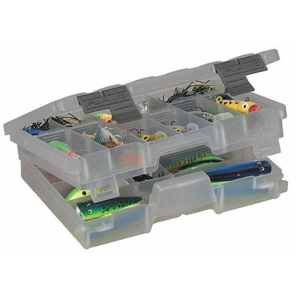 PLANO Guide Series Two-Tiered StowAway 3600,Double Sided Tackle Box, Fishing Equipment Storage Box, compact tackle box, satchel, perfect to store Lures, Hardbaits, Softbaits other fishing tackle