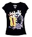 Disney Classic Villians 'Just A Touch of Evil' Women's T Shirt Top - Black Purple XL