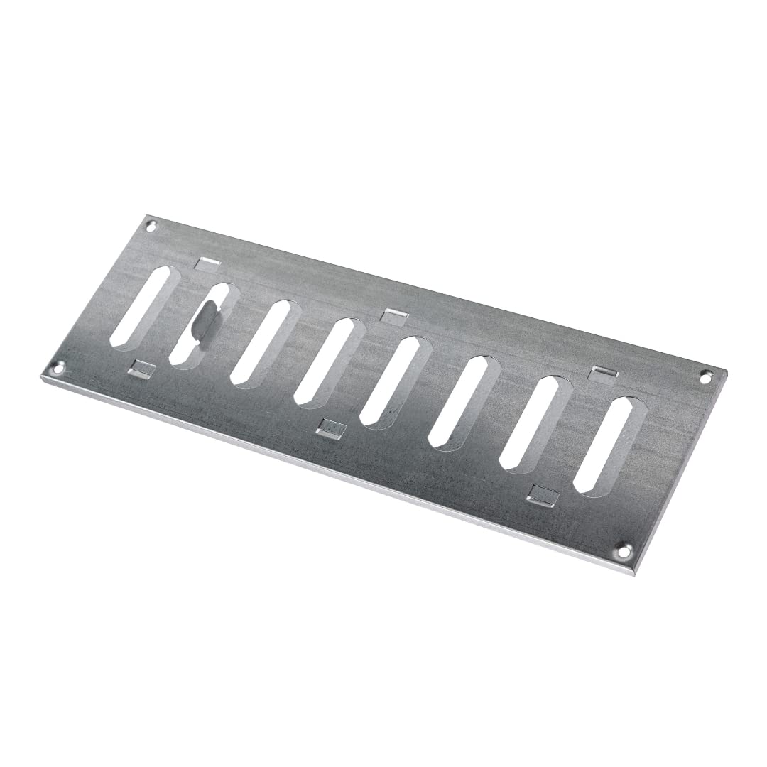 300x100 mm (12x4") Sliding Grille Made of Sheet Steel, galvanised Ventilation Grille, Made by Europlast, galvanised — image 1