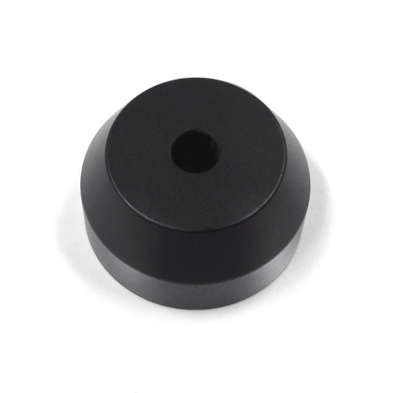 45 RPM Adapter for 7 Inch Vinyl Record Solid Aluminum Record Adapter (Black)