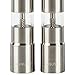 Salt and Pepper Grinder Set - 2 piece Premium Quality Stainless Steel Shaker/Mill Combo