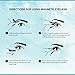 Faith Beauty Dual Magnetic Eyelashes Ultra Thin 0.25 mm 3D Fiber Reusable Best Fake Lashes For Women Makeup Natural Look (4pcs)