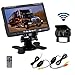 Camecho RC 12V 24V Car Backup Camera Rear View Wireless IR Night Vision Backup Camera Waterproof Kit + 7" TFT LCD Monitor Parking Assistance System for Truck/Van/Caravan/Trailers/Camper primary