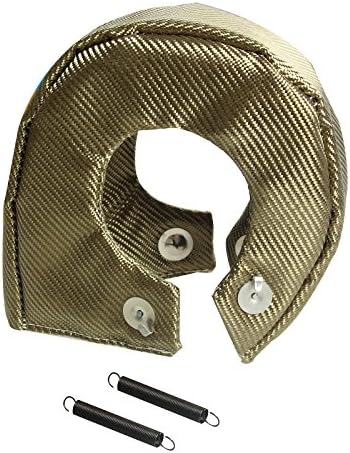 yjracing fit for T4 GT40 GT42 GT45 Titanium Turbo Heat Protection Shield Blanket Housing Cover Wrap