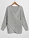 eshion Women Criss Cross Wrap Long Sleeve Classic Pullover Dolman Top