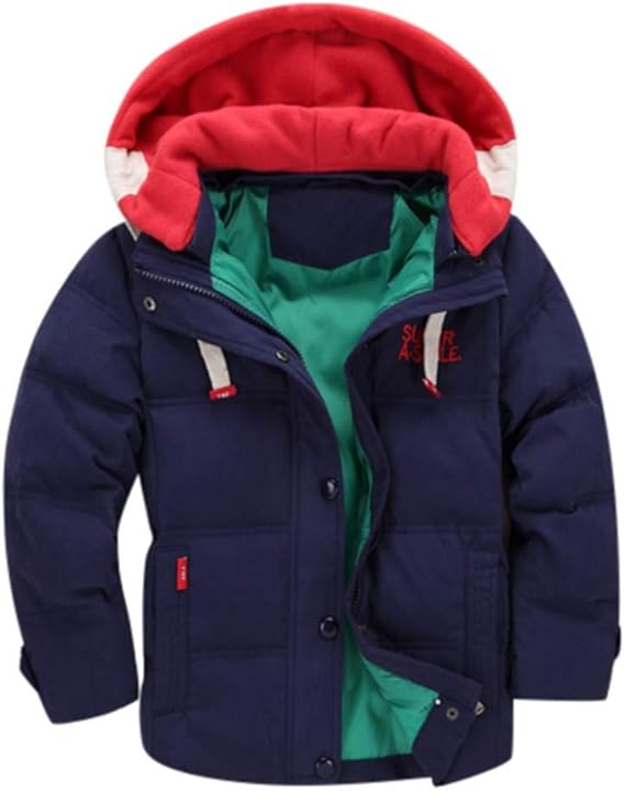 Amazon ダウンジャケット キッズ 冬 子ども ボーイズ 男の子 アウター 冬服 子供 フード付き ダウンコート 中綿コート キッズ 防寒 アウター 男の子 冬 ボーイズ ダウンジャケット コート ジャケット 通販