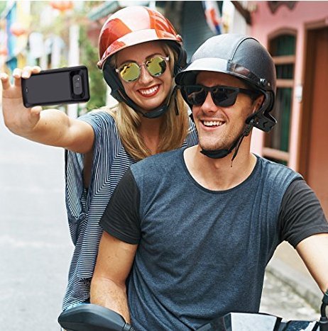 Funda de Batería Externa Ultra Fino, Mbuynow 5500 mah Funda Protectora Cargador/Funda de Batería Integrada Recargable de Alta Capacidad para Samsung Galaxy S8 Inteligente Móvil,Color Negro (S8)