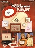 Charted Monograms for cross stitch & needlepoint, Leisure Arts Leaflet 200 by 