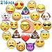 Ivenf Extra Large Fun Emoji Face Stickers, Teacher Reward Stickers for Prizes, Kids Party Supplies Favors Decoration Games, 36 Sheets 216 Pcs