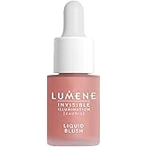Lumene Invisible Illumination Liquid Blush Pink Blossom - Dewy Makeup Cheek Tint with Luminizing Pigments for Hydrated Glowing Skin - Weightless Liquid Blush for Cheeks (0.5 Fl Oz)
