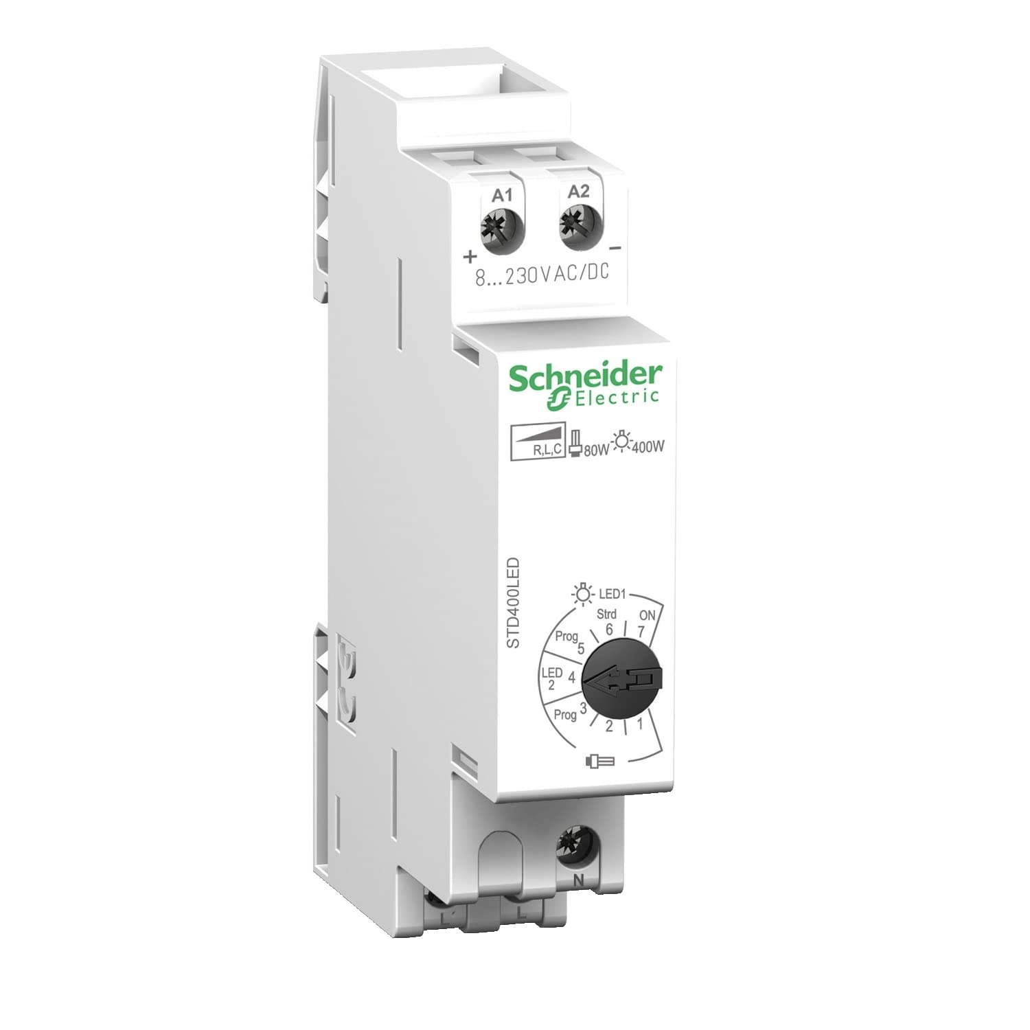 Schneider CCTDD20016 Acti 9 STD400LED DIN Universal Dimmer Switch