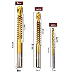 Step Drill Bit Set, Hss Titanium Serrated Twist