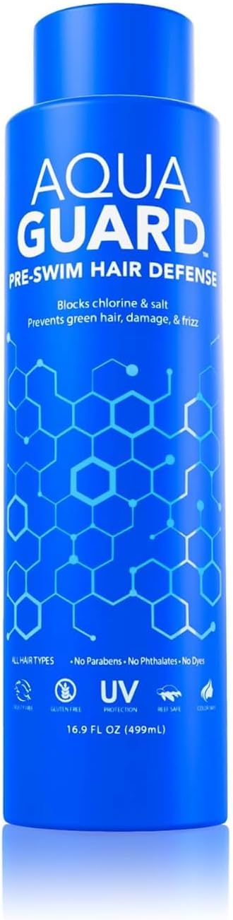 AQUA GUARD Pre-Swim Hair Defense Chlorine Damage Softens Color Safe 16.9 oz