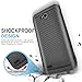 LG X Power 2 M320/LG Fiesta LTE/LG X Charge/LG Fiesta 2 Case, with TJS [Full Coverage Tempered Glass Screen Protector] Shock Absorbing Armor Case Cover Carbon Fiber Back with Hard TPU Inner Layer