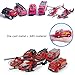 JQGT 6 in 1 Pocket Fire Engine Truck Rescue Vehicle Toy Play Set for Kids Toddlers Mini Action Fire Truck Toy