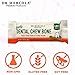 Dr. Mercola Gentle Dental Chew Bones - 12 Pack - Large Dogs 25 lbs and Up - Helps Clean Teeth and Freshen Breath - A Completely Digestible Tasty Oral Care Treat for Older Dogs