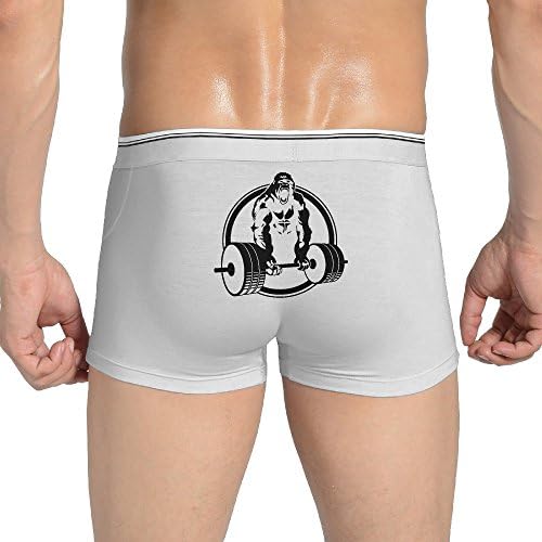 Mens Seamless Gorilla Lifting Birthday Present Gift Full-Cut Briefs