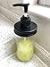 THINKCHANCES Rust Resistant Black Aluminum Counter Top Soap Dispenser Lid Lotion Pump Insert Kit and Leakage Proof for Mason, Ball, Canning Jars (1 Pack, Regular Mouth)
