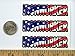 3 - Ironworker US Flag Hard Hat/Helmet Stickers 1” x 2” H138