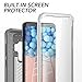 YOUMAKER Designed for Galaxy S9 Plus Case, Heavy Duty Protection Kickstand with Built-in Screen Protector Shockproof Case Cover for Samsung Galaxy S9 Plus 6.2 inch - White/Gray