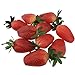 Gresorth 10pcs Artificial Lifelike Red Strawberry Decoration Fake Fruit Home Party Christmas Photography Props
