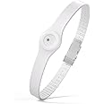 Divoti CGM Continuous Glucose Monitor Sensor Cover Armband Compatible with Freestyle Libre 3, Trim-to-fit Adjustability- White