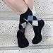 Ordenado 5 Pairs Men Dress Socks Cotton Argyle Assorted Colors Socks For Business Casual