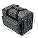Sewing Machine Carrying Case Tote Bag，Padded Storage Cover Carrying Case with Pockets and Handles ，Canvas (Black)