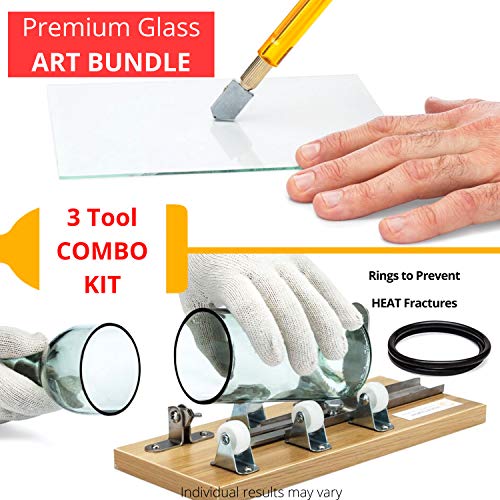 HomeCrafter Bottle Cutter & Glass Cutter Bundle Glass Cutting Kit to