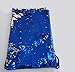 Glitter Sequins Backpack Drawstring Backpack Sackpack Outdoor Shoulder Bag for Travel Shopping Sport (Blue Silver)