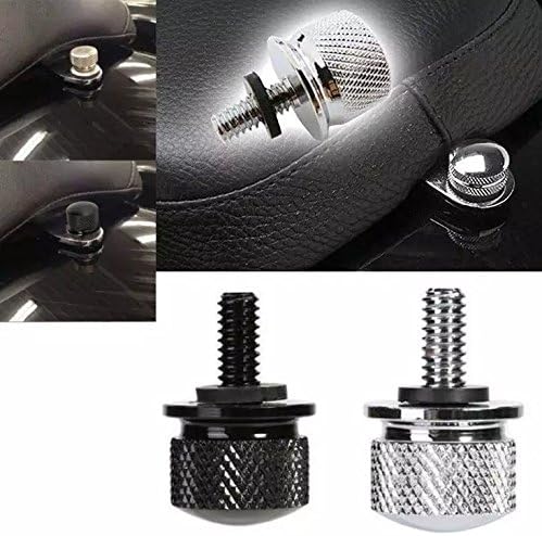 Morax Black/Chrome Seat Bolt Screw 1/4-20 Screw Custom Seat