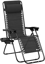 SUNMER Sun Lounger Garden Chairs Set of 2 Zero Gravity Chairs with Cup Holder view 5