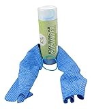Cooling Towel for Instant Relief - Keep Cool for Running Biking Hiking Basketball Football Golf and All Other Sports - Bonus Rubber Included