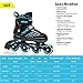 IUU Sports Adjustable Inline Skates for Kids and Adults, Rollerblades with Featuring All Illuminating Wheels, for Girls and Boys, Men and Ladies