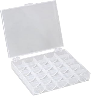 TRIXES Aufbewahrungsbox für 25 Garnspulen Nähgarn Faden