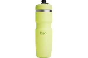 Bivo Trio 21oz Insulated Stainless Steel Bike Water Bottle - for Cycling - Fits Most Cages, Dishwasher Safe, High Flow Sports Nozzle - Keeps Drinks Cold 12+ Hours (Matcha)